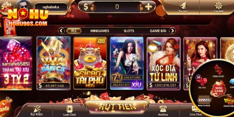 Đa dạng các sảnh chơi để bạn lựa chọn